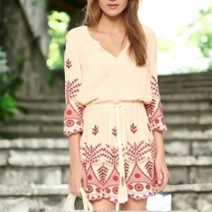 Misa Los Angeles embroidered “Serene” pop over dress NWT